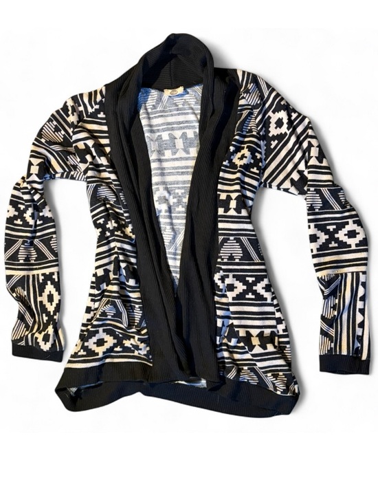 J&M Sweaters - J&M Black White Tribal Print Cardigan Sweater Jacket Size S/M